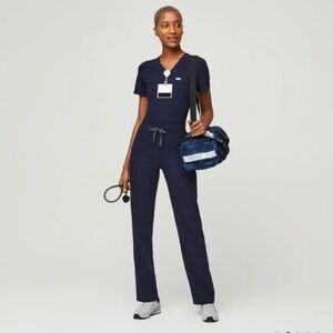 Figs Deep Blue Navy Medical Scrub Set